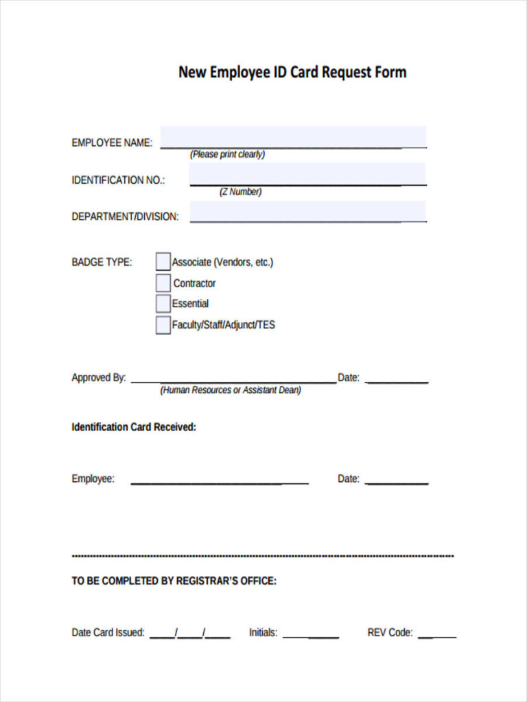 FREE 49 Sample Employee Request Forms In PDF MS Word Excel