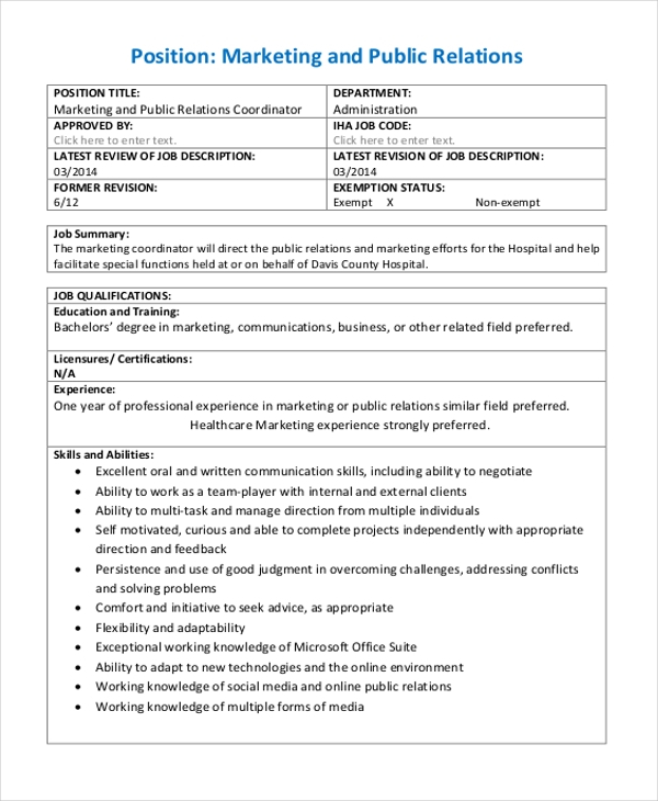 FREE 9 Sample Marketing Evaluation Forms In PDF MS Word