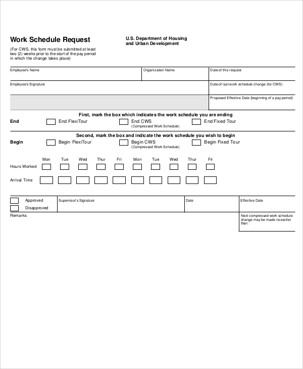 FREE 9 Sample Work Request Forms In MS Word PDF