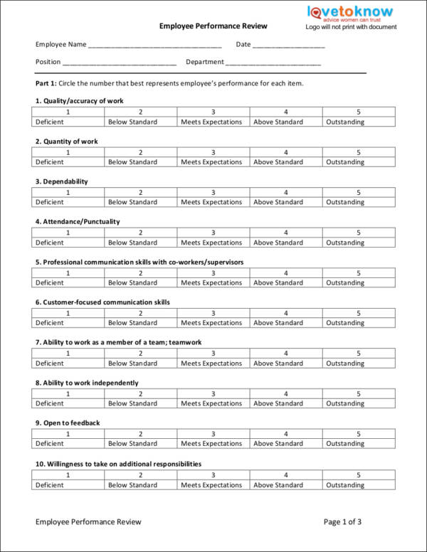 FREE 9 Steps To Effective Employee Evaluations In PDF MS Word