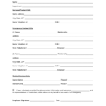 Free Employee Emergency Contact Form PDF Word EForms