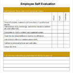 Free Employee Self Evaluation Forms Printable Charlotte Clergy Coalition