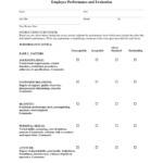 Hotel Employee Evaluation Form In Word And Pdf Formats