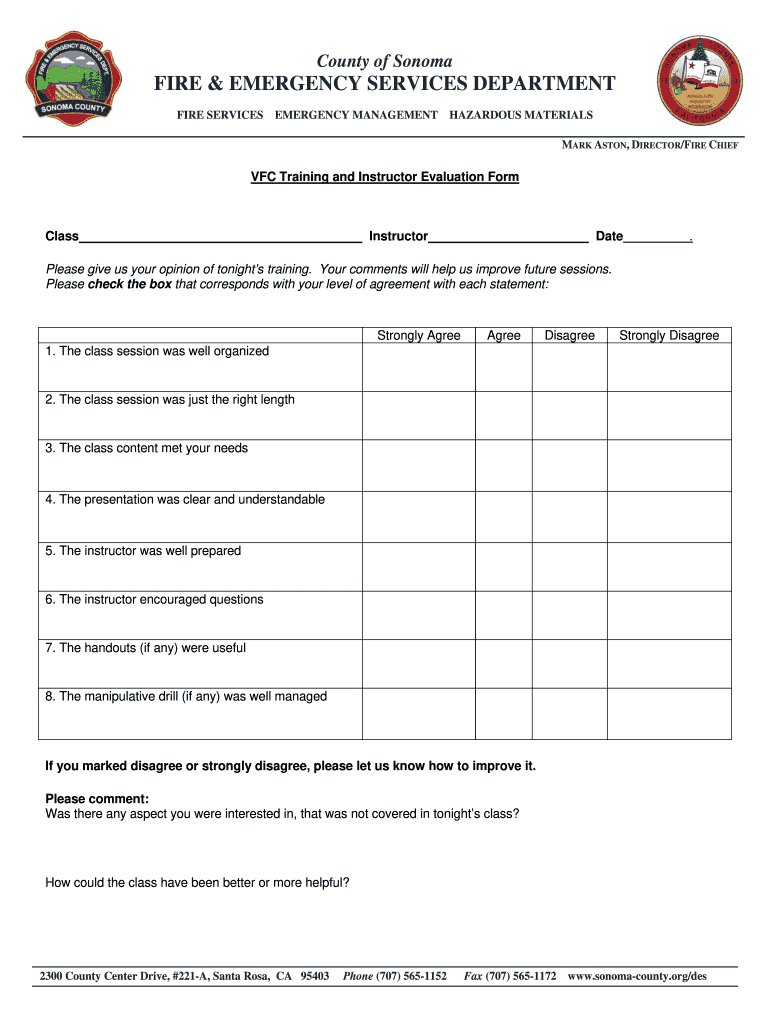 Instructor Evaluation Form The Form In Seconds Fill Out And Sign 