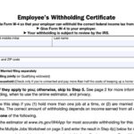 IRS Form W4 2022 W4 Form 2022 Printable