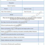 Medical Employee Evaluation Form Template Word Buy Sample Forms