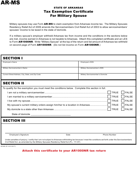  Military Spouse Residency Relief Act Tax Form Navy Docs