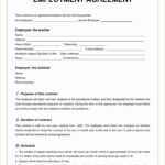 New 8 Employee Contract Sample Contract Template Contract Agreement