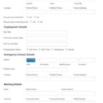 New Employee Details Form For Your Business To Collect Data From Your