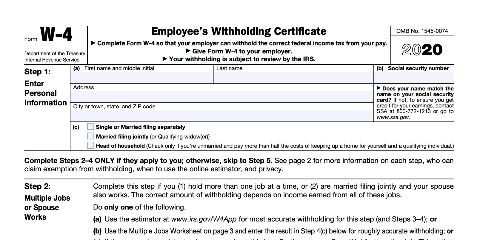 Ohio Department Of Taxation Employee Withholding Form WithholdingForm