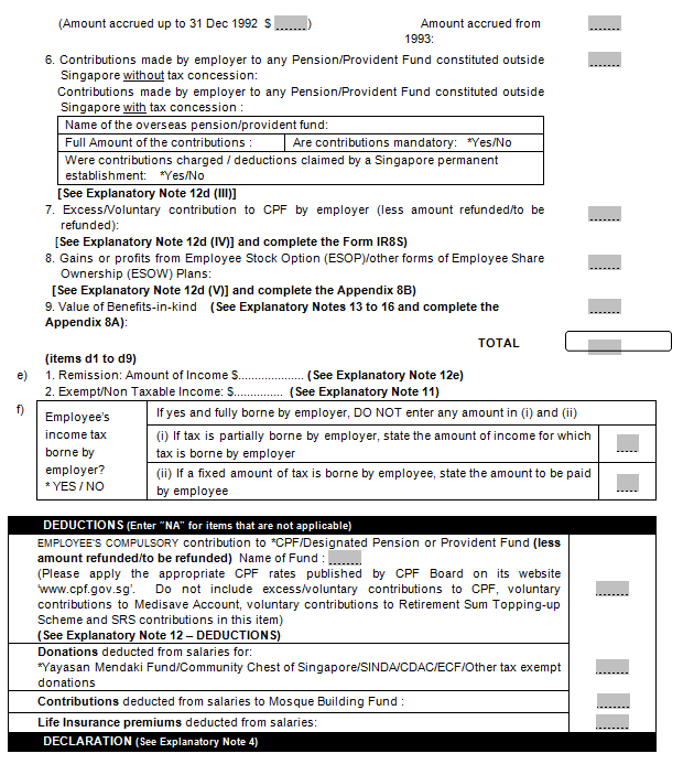 Payroll IRAS Income Tax Forms For Employers EHR Payroll Payroll 