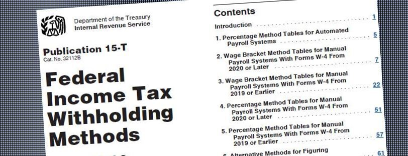 Percentage Method Tables For Income Tax Withholding 2019 PINCOMEQ