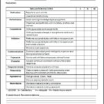 Simple Performance Appraisal Form Employees Performance Al Form Lovely