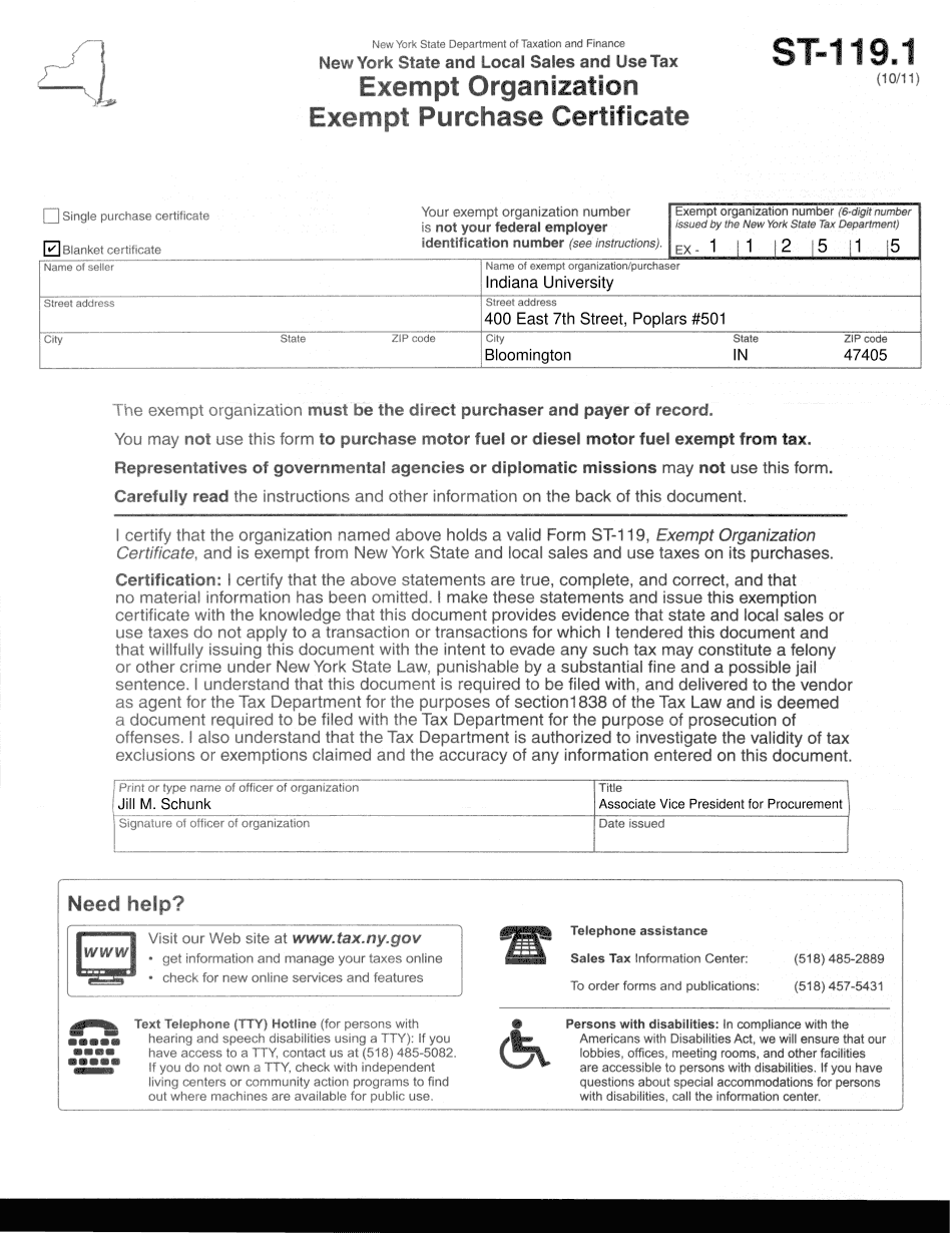 St 119 1 Download Online Blank In PDF