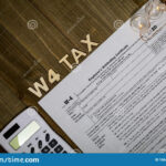 W4 Tax Form For 2020 Employee Withholding Certificate Concept To