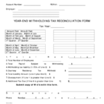 Year End Withholding Tax Reconciliation Form Ohio Department Of